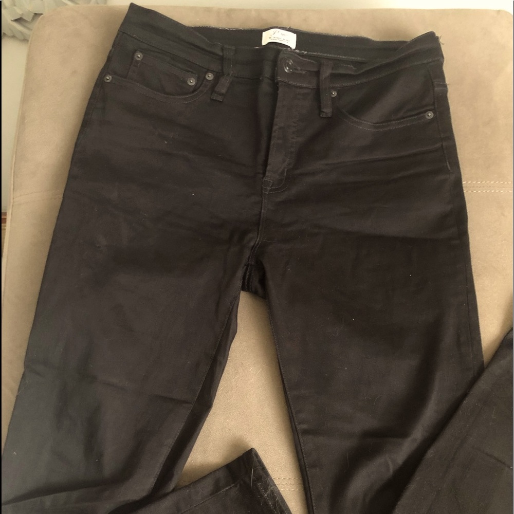JCREW High Rise Skinny Jeans 29T Black